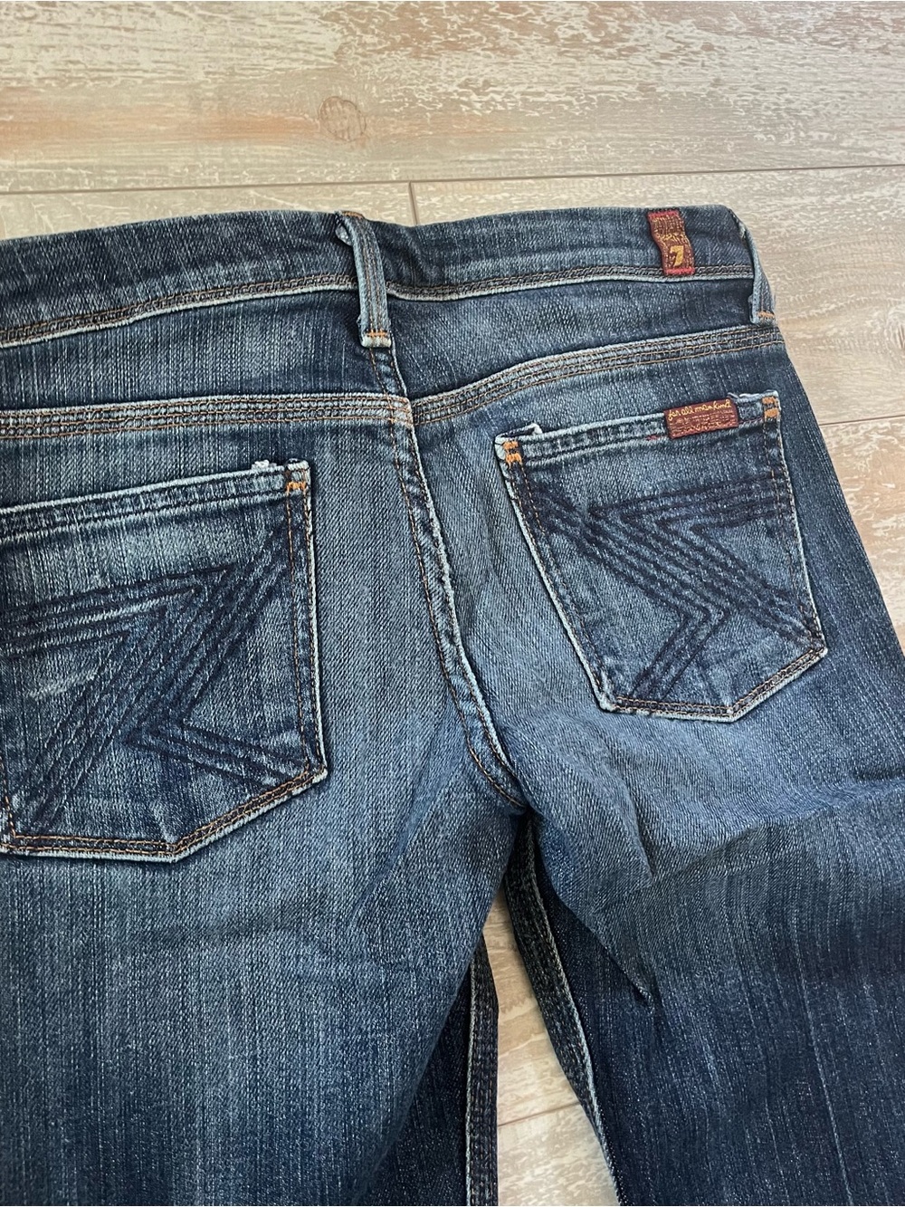 7 For All Mankind Dark Blue Jeans